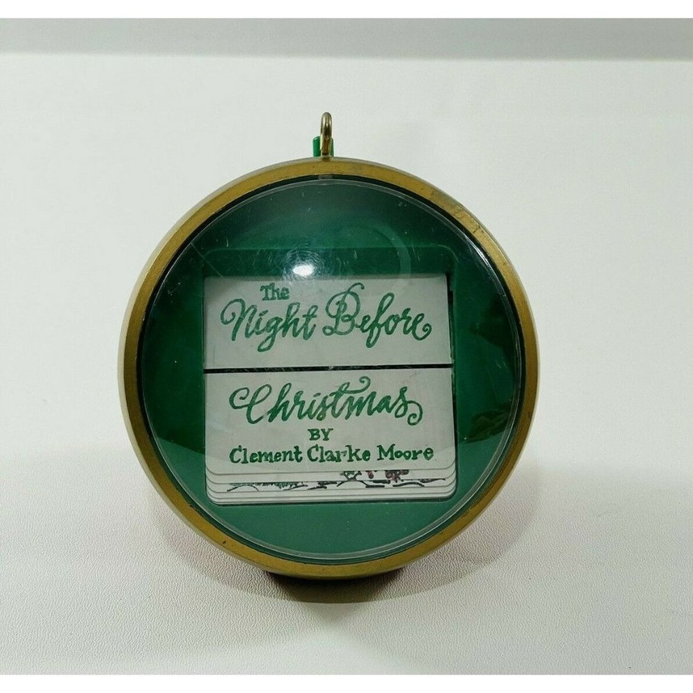 Vintage Rare 1984 Hallmark Twas The Night Before Christmas Ornament Book